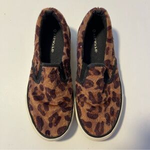 Airwalk Fuzzy Cheetah Slip On Sneakers